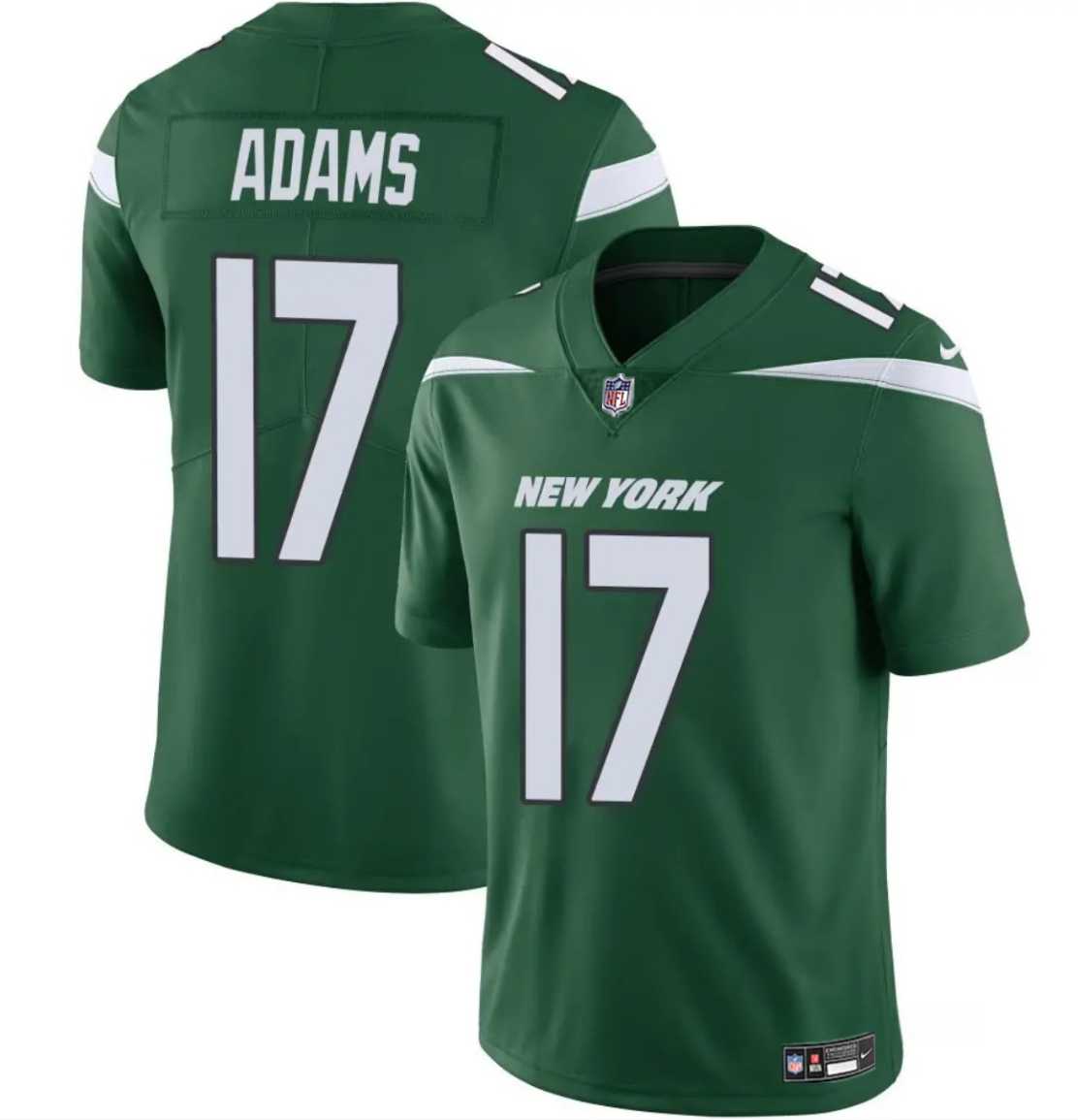 Men & Women & Youth New York Jets #17 Davante Adams Green 2024 Vapor Untouchable Limited Stitched Jersey